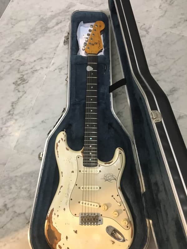 Stratocaster Relic John Frusciante white Stratocaster | Reverb