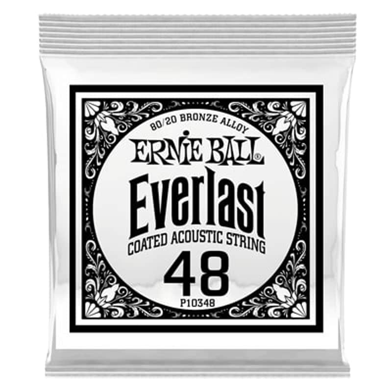 Ernie Ball Ernie Ball Everlast 80/20 Bronze Wound Single 048 B...