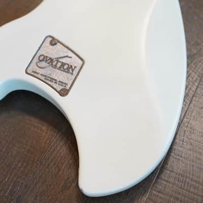 1970's Ovation Breadwinner Electric Guitar White + OHSC image 18