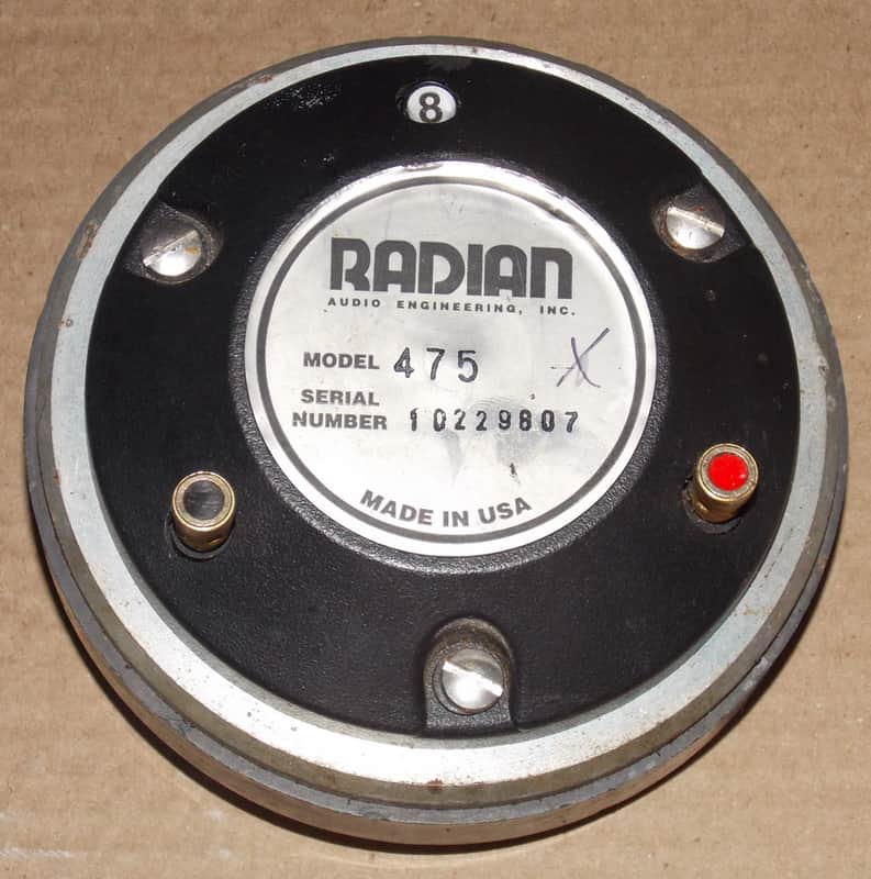 Radian 745 PB8 hf complression driver image 1
