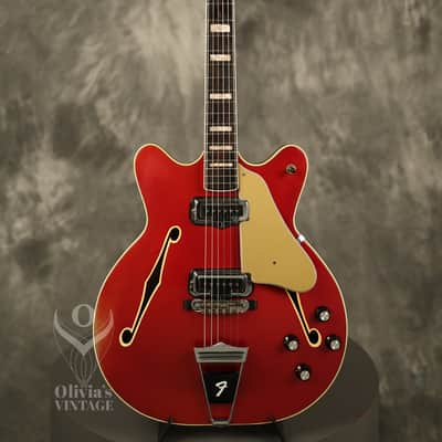 1966 Fender Coronado II Candy Apple Red with CHECKERBOARD BINDING!!! image 2
