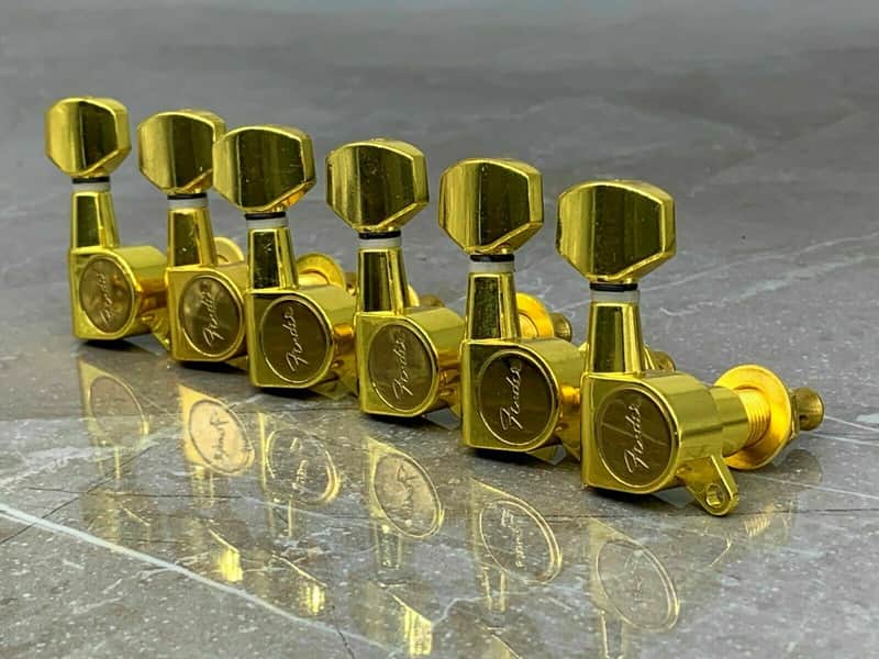 Fender Tuning Pegs/Machine Heads for Stratocaster-Telecaster! Gold image 1