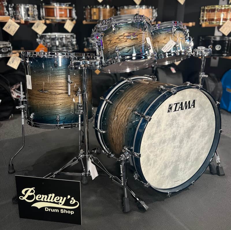 Tama STAR Walnut 10/12/16/22" Drum Set Kit in Indigo Japanese Sen Burst Finish image 1