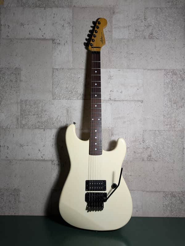 Alpha Matsumoku Japan Kramer Charvel style super strat 80's White image 1