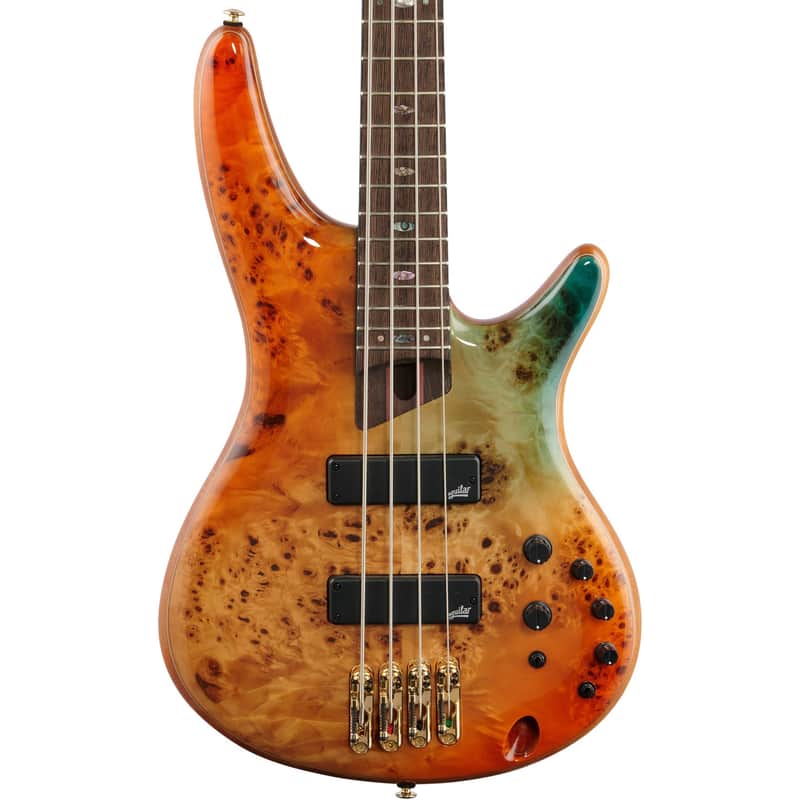 Ibanez SR1600D Premium 4-String Bass w/ Aguilar Pickups - Autumn Sunset Sky image 1