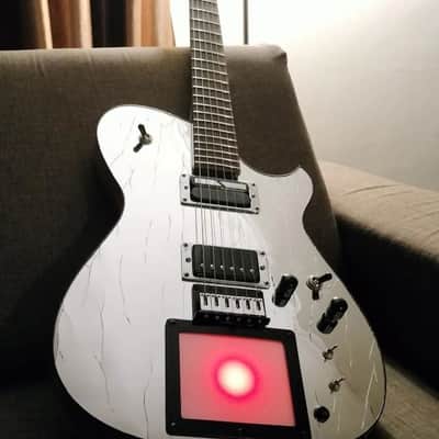 Handmade Custom Matt Bellamy Muse M1d1 Mirror Manson Guitar Replica preloaded W/ X Y Midi pad and Veyz Sustainer 3 mode sustainer features | Free Name Decal On Headstock | DHL Express Included | image 1
