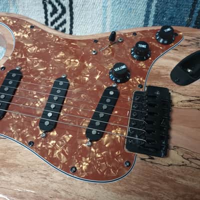 Custom Strat ST style 2020s - *Fender Tex Mex Pickups* Spalted maple natural image 3