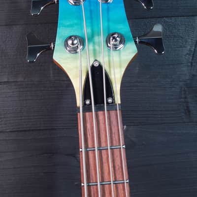 Flight Mini Bass TBL Trans-Blue Solidbody Electric Bass image 20