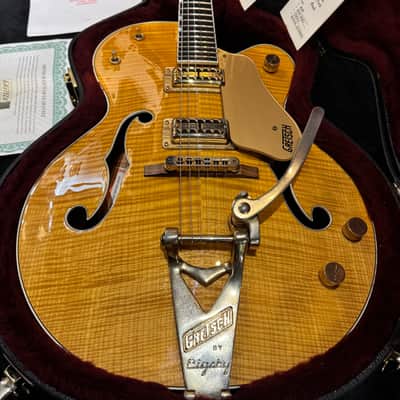 Gretsch G6120AM Nashville 2005 Tiger Maple Amber Stain image 2