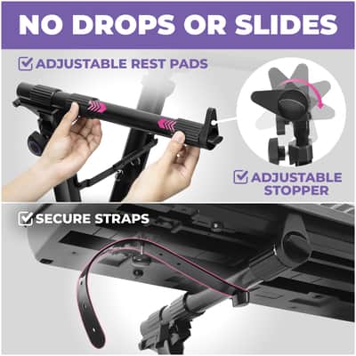 Liquid Stands V-Style Piano Keyboard Stand - Fits 54-88 Key Pianos - Foldable, Portable & Sturdy Keyboard Holder for Stage, Studio & Home image 5