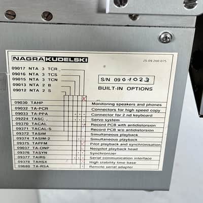 Nagra T-Audio 1/4" Analog Reel to Reel Machine (TACA-TC-2 Remote) image 5