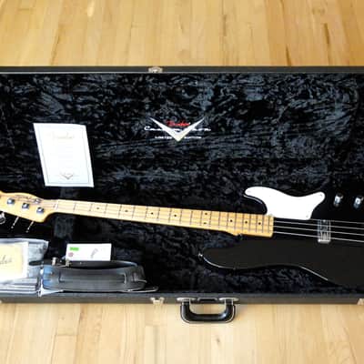 2011 Fender Custom Shop La Cabronita Porrazo Relic Bass Black Precision w/ohsc Case Candy & COA image 12