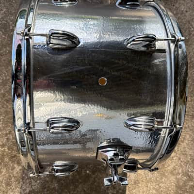 Slingerland 9X14 5 Ply Maple Shell Mid 1970’s - Silver Wrap OVER NATURAL LACQUER MAPLE GLOSS image 5
