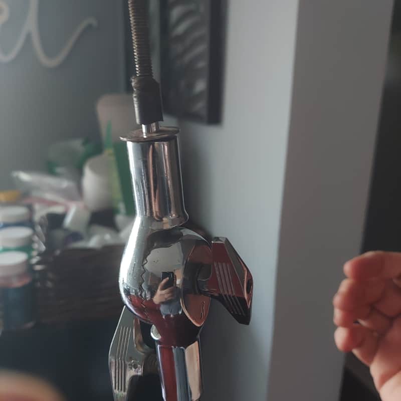 Sonor  Single Braced cymbal stand straight  1970s - Chrome image 1