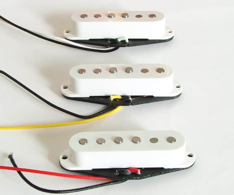 SSA12-W-Set Artec SSA12 Single Coil Pickup Set- White for Strat image 1