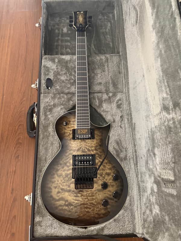 ESP - E-II Eclipse Fanatic's Run Floyd Rose 2017 - Killerburst Black Gloss image 1