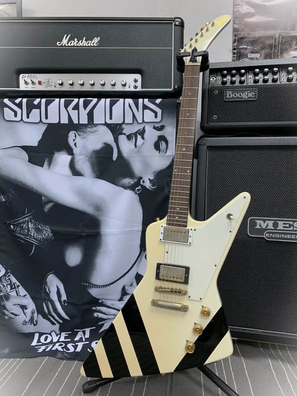 Burny EX85-MJ Matthias Jabs Explorer 80s MIJ Scorpions model image 1
