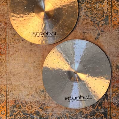 Istanbul AGOP MANTRA 15” Hihats IMMACULATE Shape! COMPLEX Light 15s”! 972 1154 g Harder To Find! image 2