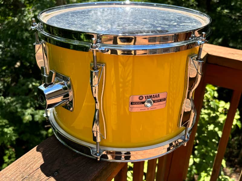 Vintage Yamaha TT-912RA 1983 12" x 8" Tom in Mellow Yellow image 1