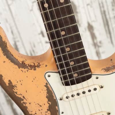 Fender Custom Shop Andy Hicks Master Built 1962 Roasted Stratocaster Ultimate Relic - Shell PInk image 14