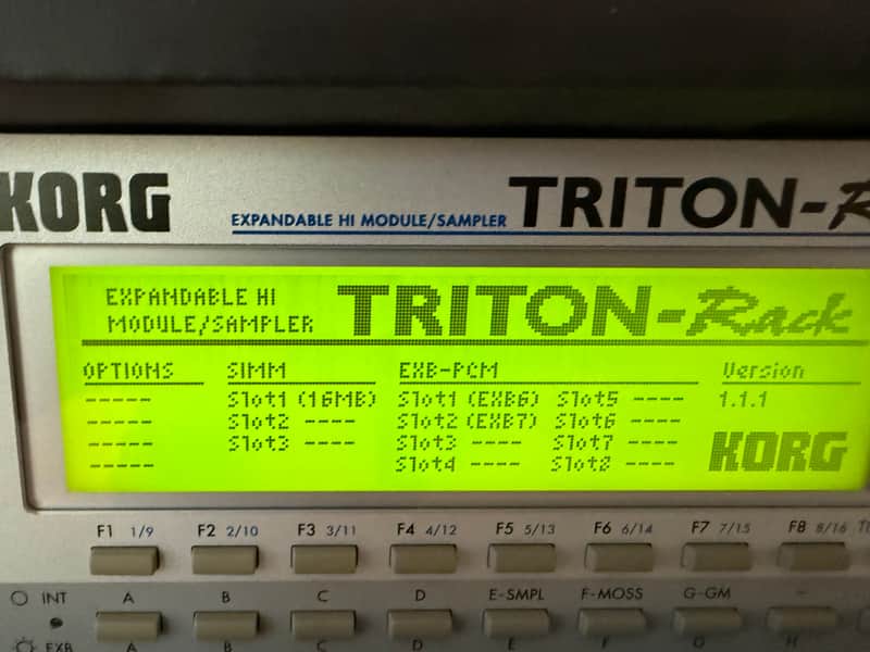 Korg Triton Rack Rackmount Polyphonic Workstation image 1