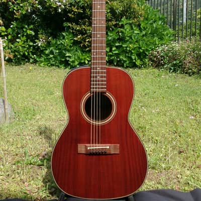 2000 Takamine PT-407 parlor size New Yorker Guitar Hawaiian Koa+Original Case image 3