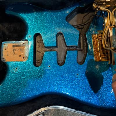 Fender Custom Shop Stratocaster Lenny Kravitz owned and played Late 90’s  - Blue sparkle image 10