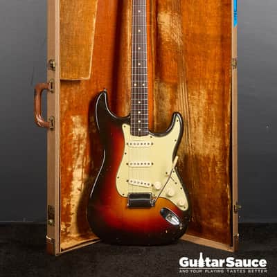 Fender Stratocaster Original Vintage Slab Board 1961 Sunburst (COD 1965VG) image 16
