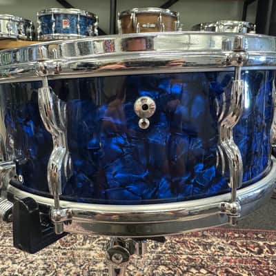 14” x 5,5” Premier 1960s Royal Ace Snare Blue Diamond Pearl image 8