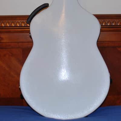 Calton of Canada McPherson Fiberglass Guitar Case White/Burgundy image 1