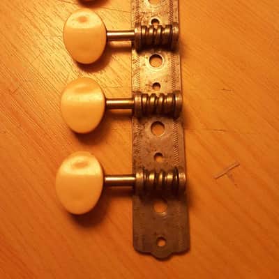 Harmony Silvertone * Unbranded Mandolin A-Style Tuning Machine Strip (Treble Side only) image 6