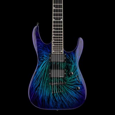 Jackson SLSMG Super Lightweight Soloist ('06-'11) - Eerie Dress Swirl #041708 with Hard Case image 3