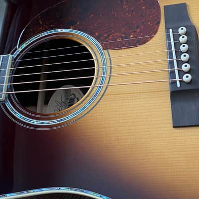 Preston Thompson D-42 Brazilian/Adirondack, Vintage Martin Sunburst, Engraved Tuners, 2020, WOW! image 22