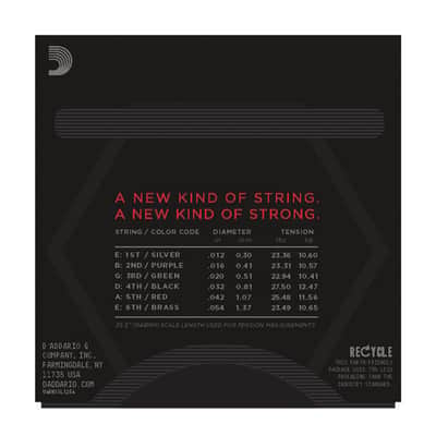 D’Addario NYXL1254 Nickel Plated Electric Guitar Strings,Heavy,12-54 image 3