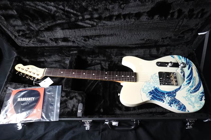 *NEW IN BOX* Fender Japan Art Canvas Esquire "The Great Wave Off Kanagawa" Hokusai - Limited Edition Fender Flagship Tokyo