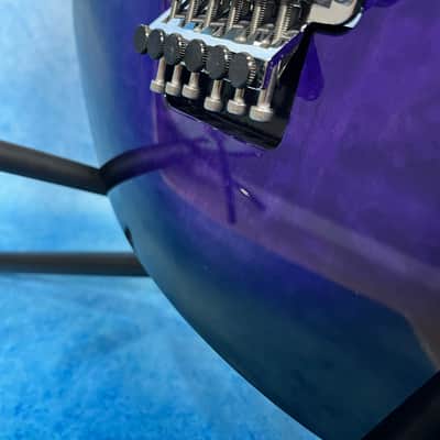 2015 ESP E-ii ST-2 Quilted Maple Reindeer Blue Super Strat Made in Japan image 11