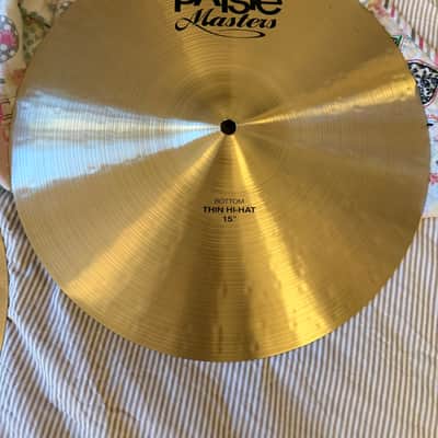 Paiste 15" Masters Dark Hi-Hat Cymbals (Pair)  LIKE NEW image 1