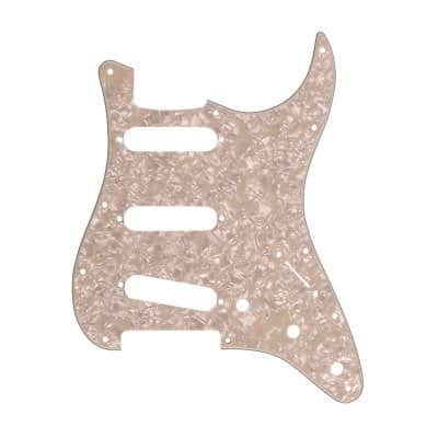 Fender Pickguard Stratocaster S/S/S 11-Hole Mount Aged White Pearl 4-Ply image 2