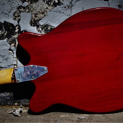 Micro-Frets Spacetone 1971 Red Transparent. VERY RARE. Excellent Guitar. MicroFrets custom guitar. image 16