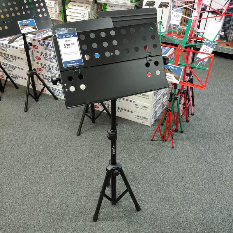 Nomad NBS-1313 Perforated Folding Desk Music Stand image 1