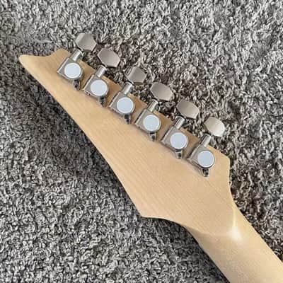 Red Burst HSS Guitar, Maple Neck, Basswood Body image 6