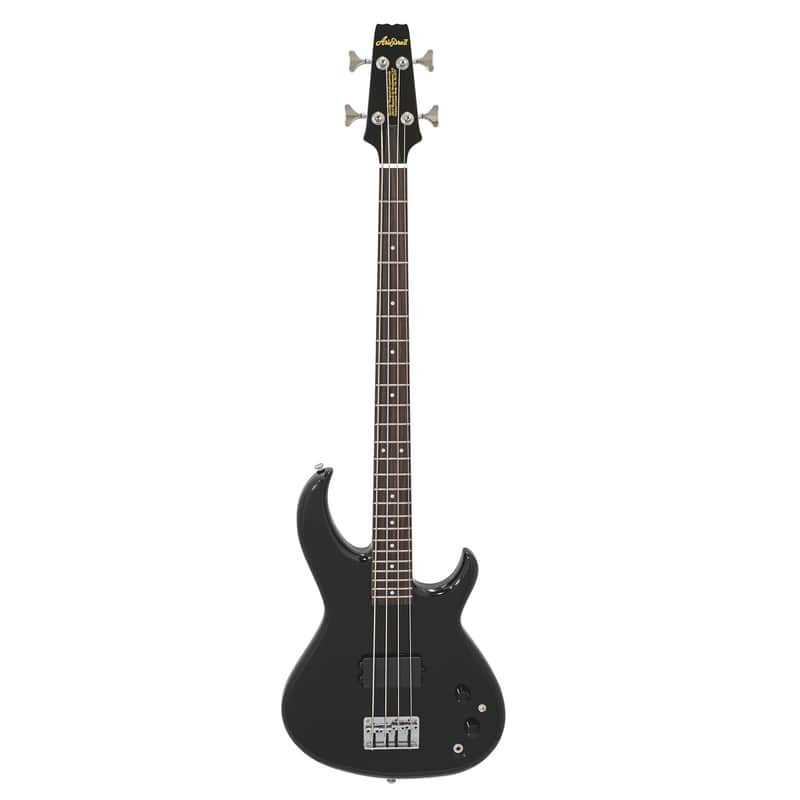 Aria SB-ONE BK Pro II Indonesian Mahogany Body Bolt-On Maple/Walnut 5ply 4-String Bass Guitar image 1
