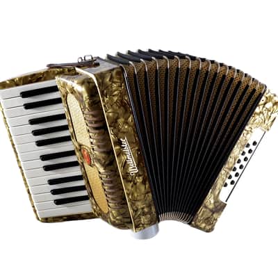 Immagine Vintage, Rare, German Made, Top Quality Accordion Weltmeister - 12 bass + Original Hard Case & Straps - from the Golden Era - 14