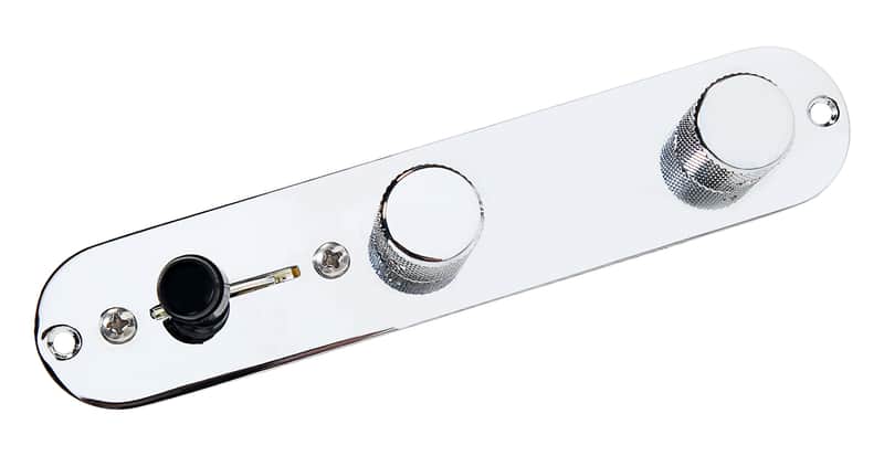 920D Custom Shop T4W-REV-C 4-Way Tele Reverse Control Plate w/ Oak Grigsby Switch image 1