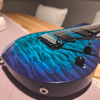 Sterling MAJ270X QM John Petrucci Signature Majesty DiMarzio 2020 - 2024 - Cerulean Paradise image 17