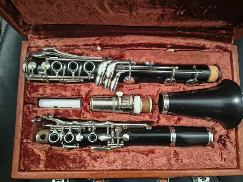 UNBRANDED PROFESSIONAL FULL-BOEHM WOOD Bb CLARINET - LOW Eb - LEATHER PADS - DEMO VIDEO - READY TO PLAY! image 1