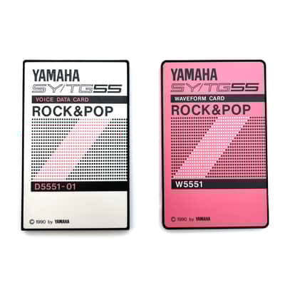 Yamaha ROCK & POP Voice and Wave Data Rom Set S5551 D5551-01  W5551  Yamaha TG55 SY55 Worldwide Shipment