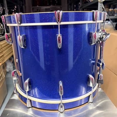 Pearl Masters birch BLX Bassdrum - #Navy sparkle blue image 5