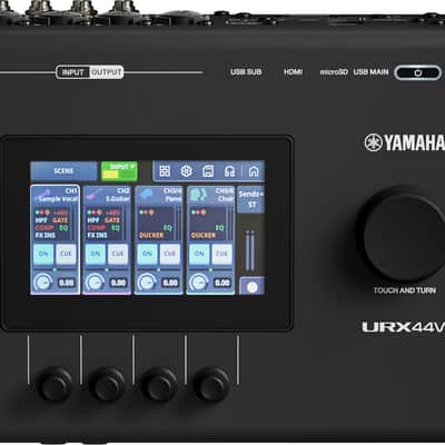 Yamaha URX44V USB-C Audio/Video Interface, Black image 1