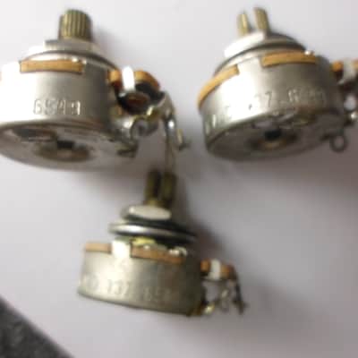 Vintage 1965 Fender Stratocaster Pots 250K CTS Potentiometers image 3